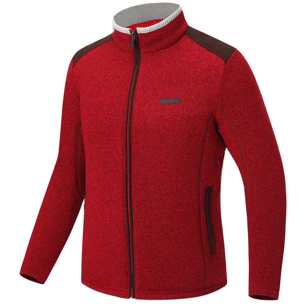 FUERZA Men's Premium Knit Cation Warmth Fleece Suede Jacket (FZX