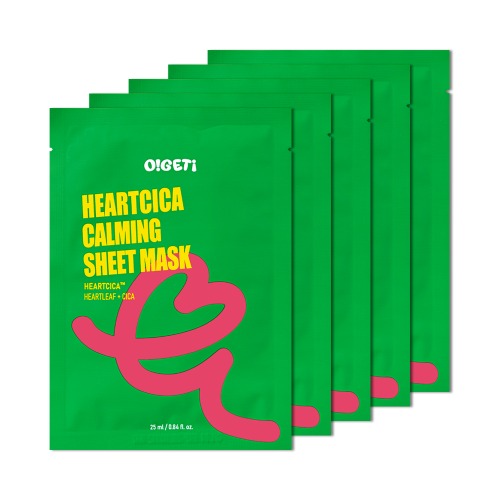 O!GETi Heart Cica Calming Sheet Mask