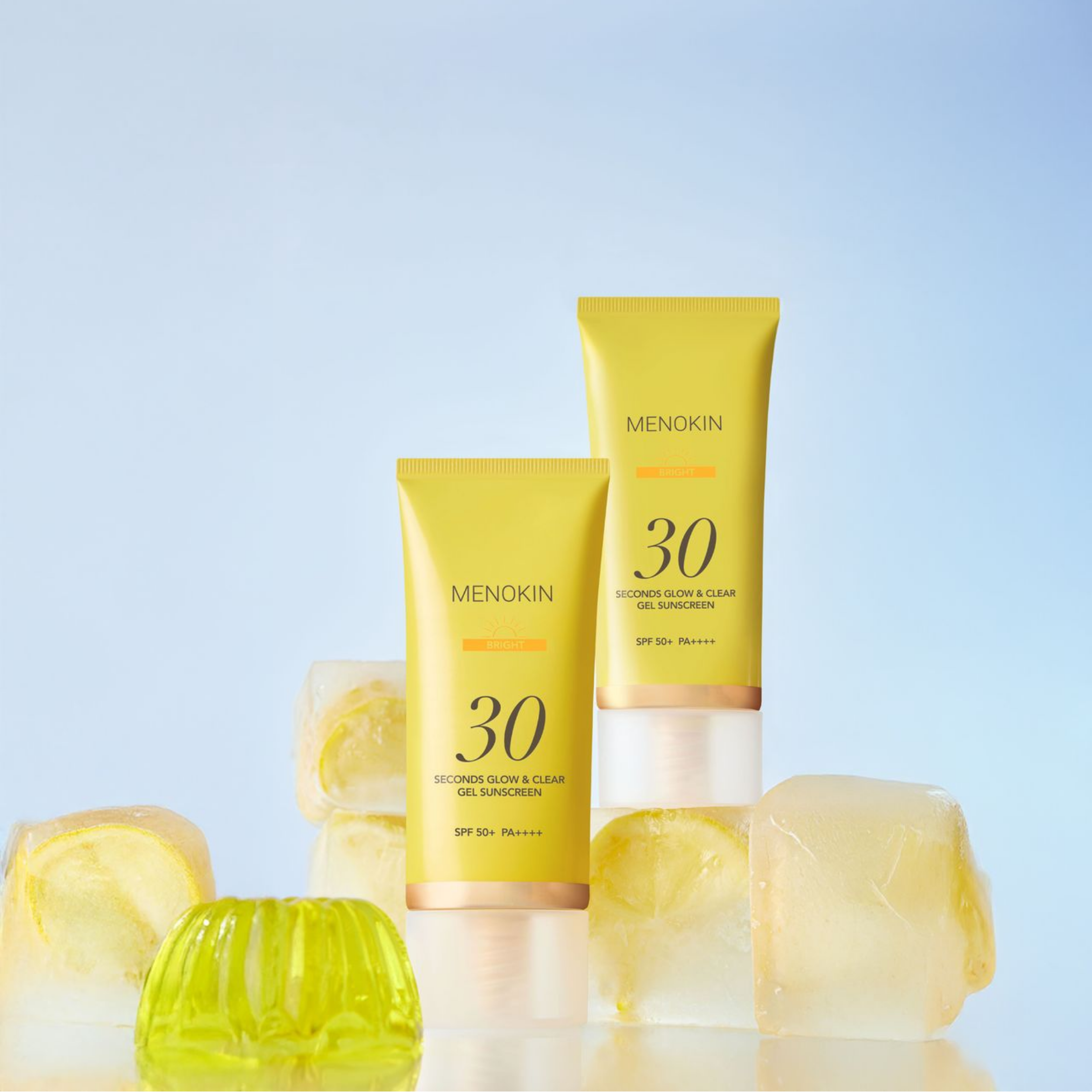 MENOKIN 30 Seconds Glow & Clear Gel Sunscreen - Bright