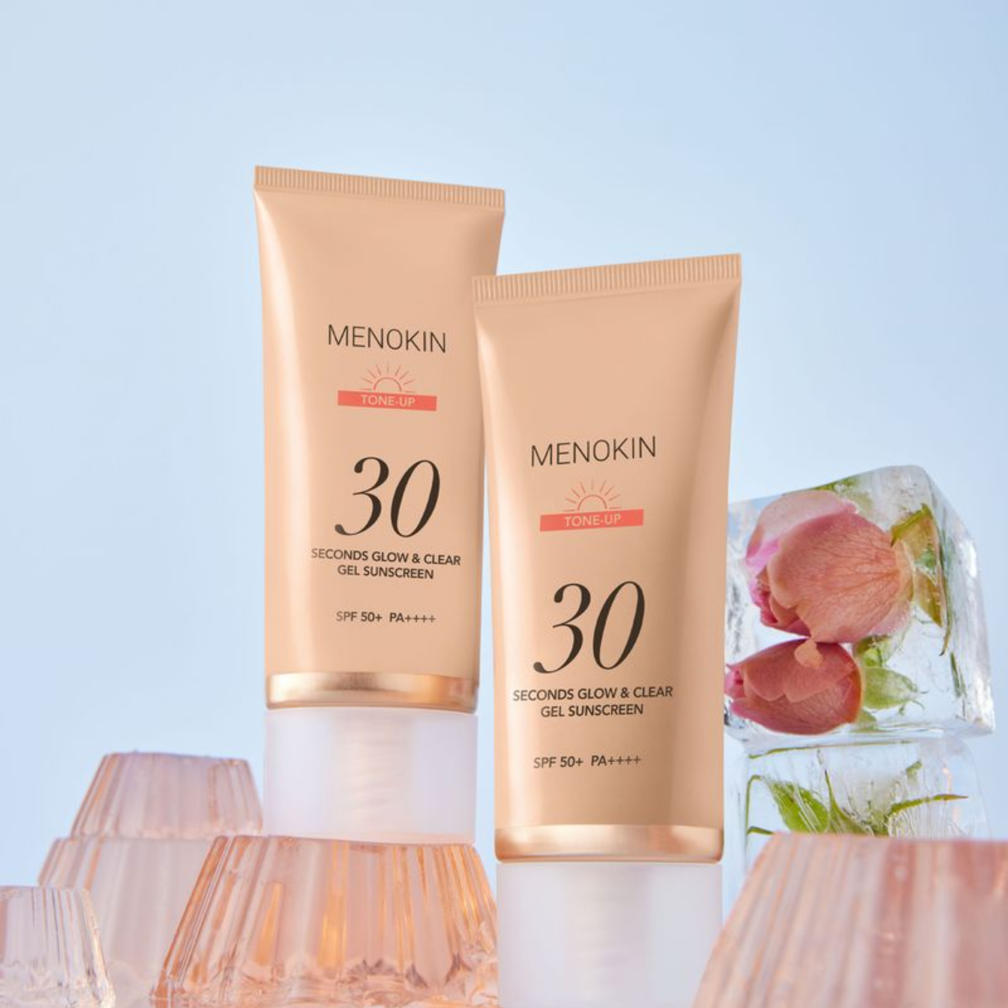 MENOKIN 30 Seconds Glow & Clear Gel Sunscreen - Tone-Up