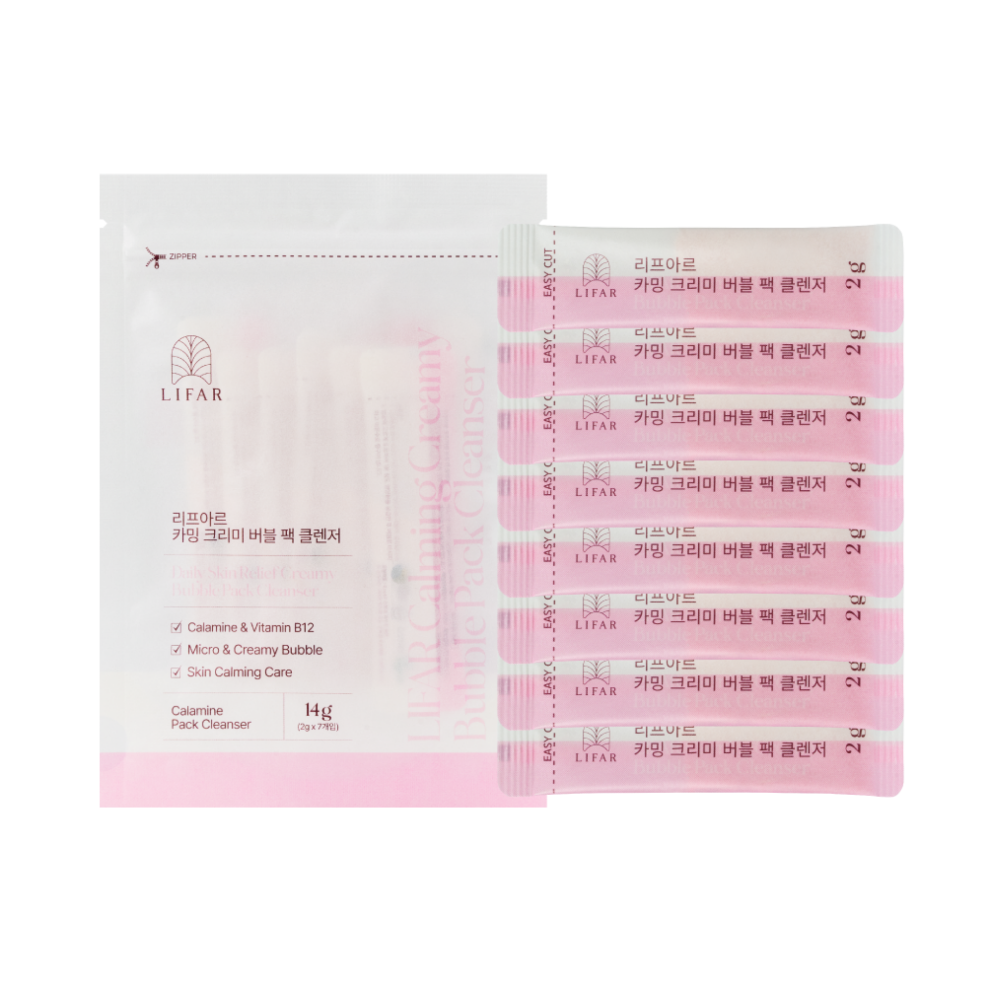 LIFAR Calming Creamy Bubble Pack Cleanser
