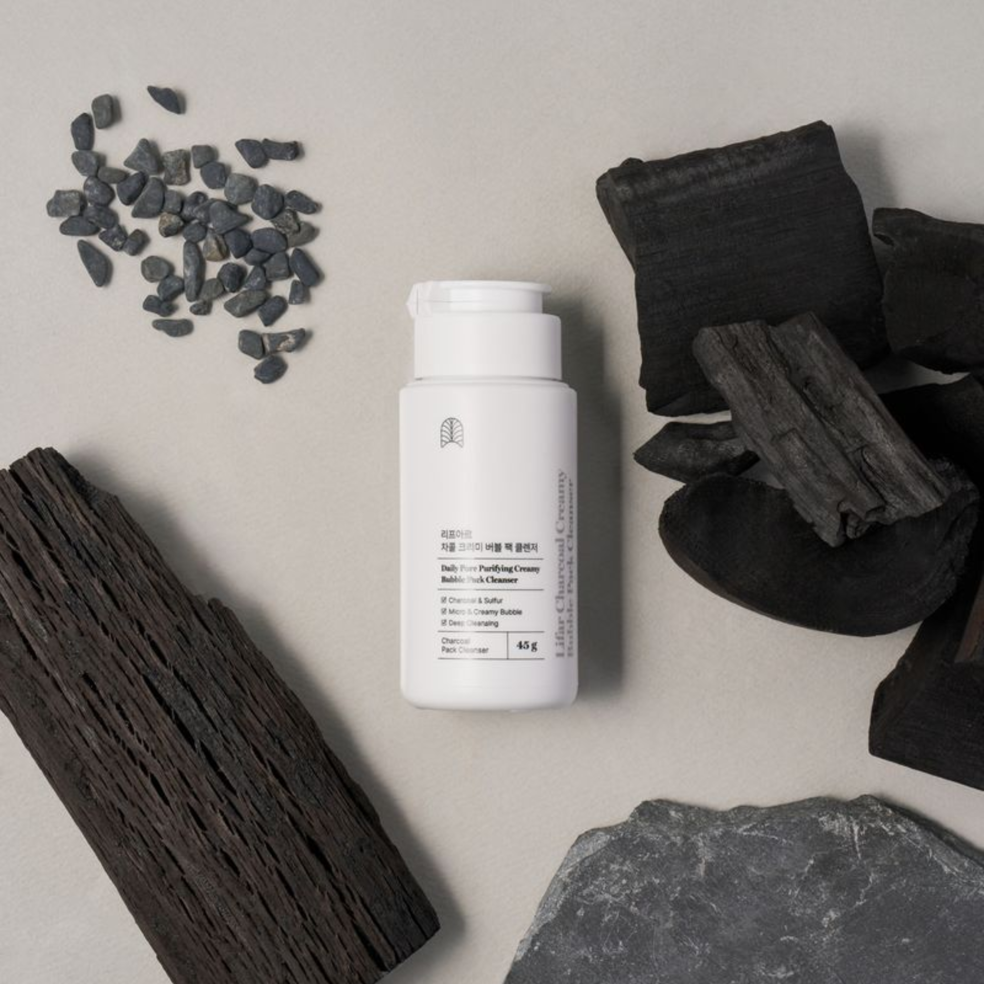 LIFAR Charcoal Creamy Bubble Pack Cleanser