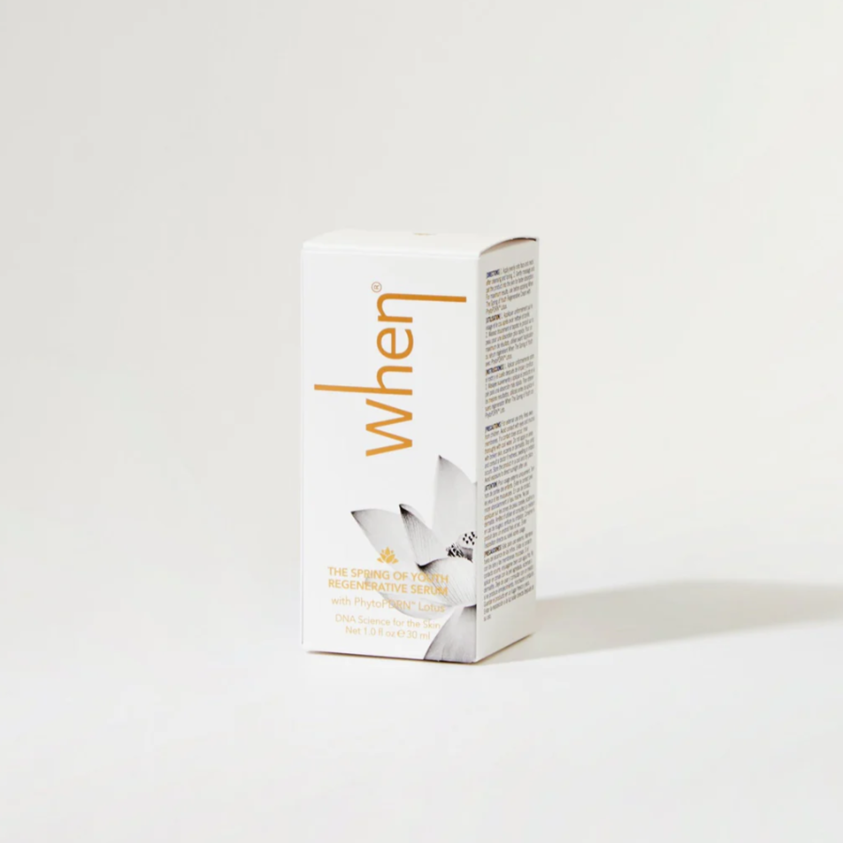 WHEN The Spring of Youth Regenerative Serum with PhytoPDRN™ Lotus