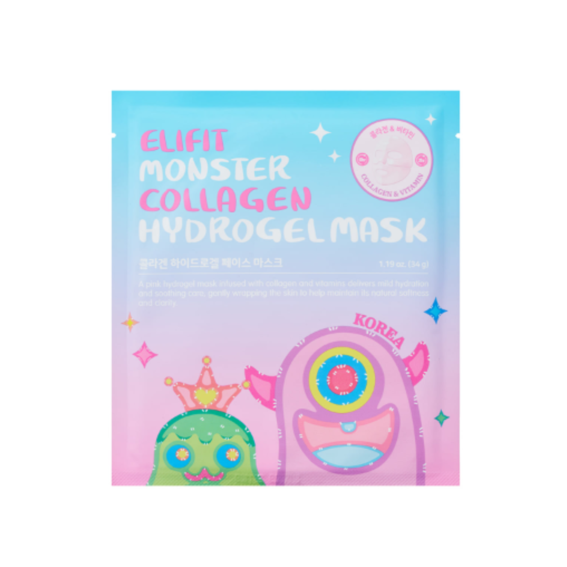 ELIFIT Monster Collagen Hydrogel Mask