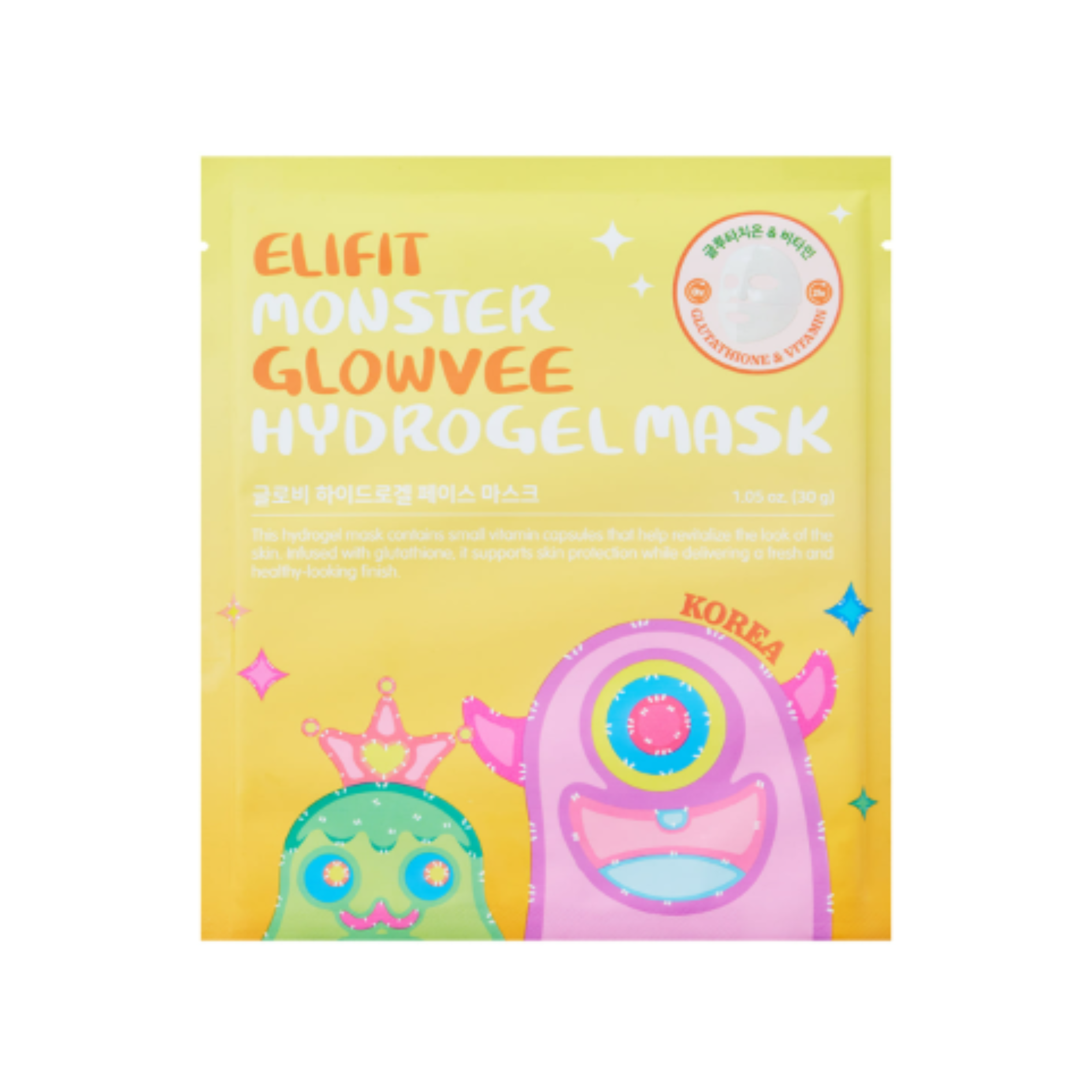 ELIFIT Monster Glowvee Hydrogel Mask