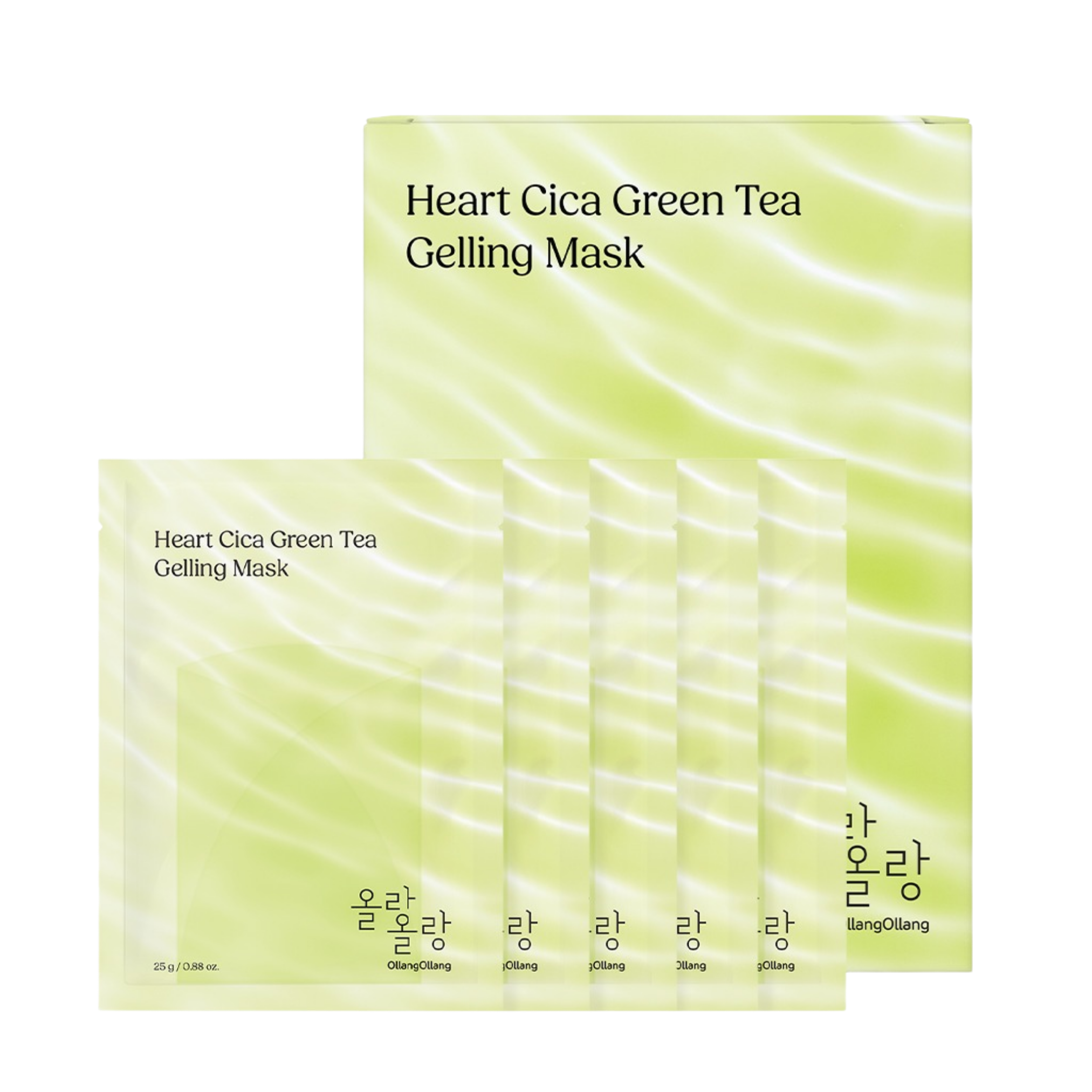 OLLANG OLLANG Heart Cica Green Tea Gelling Mask