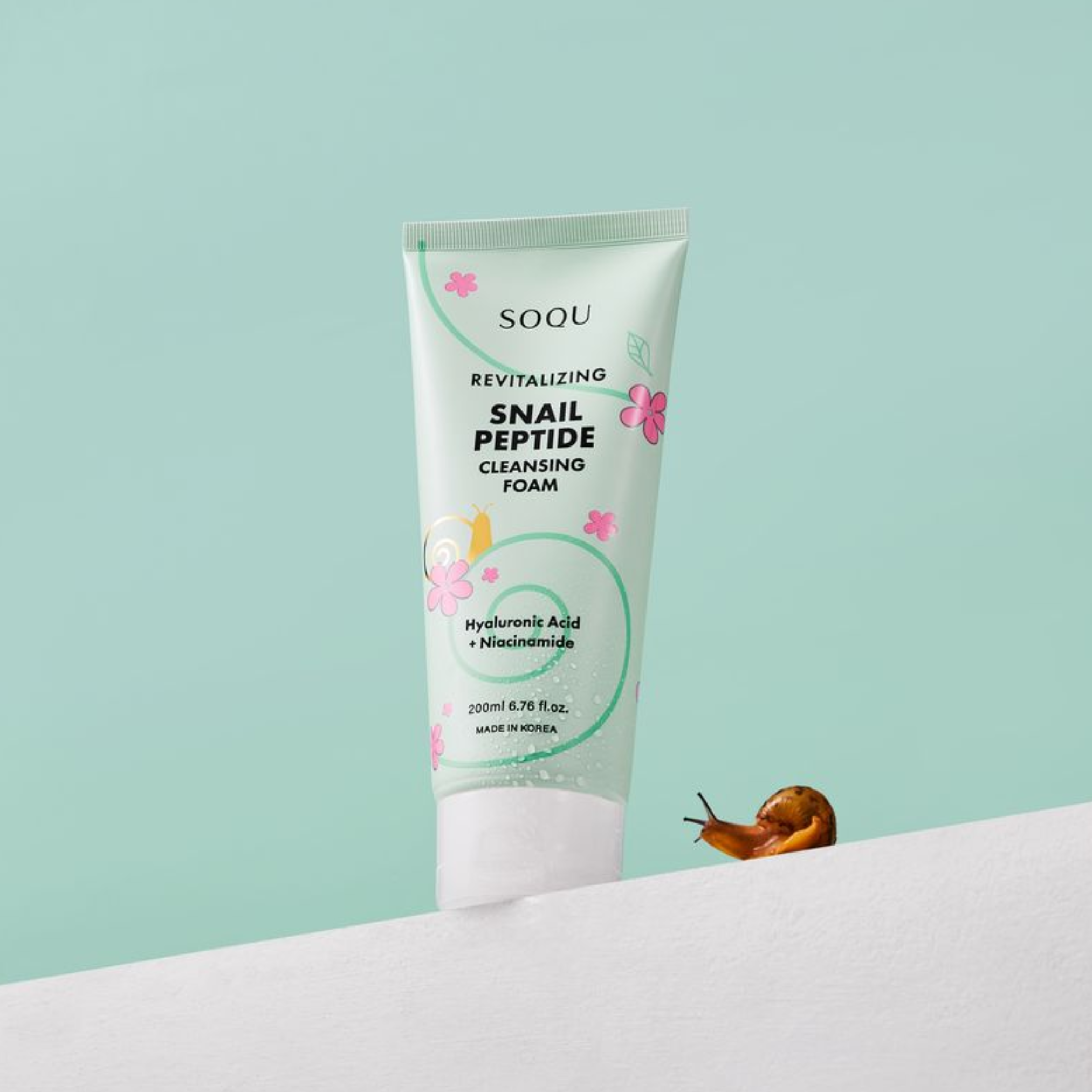 SOQU Revitalizing Snail Peptide Cleansing Foam