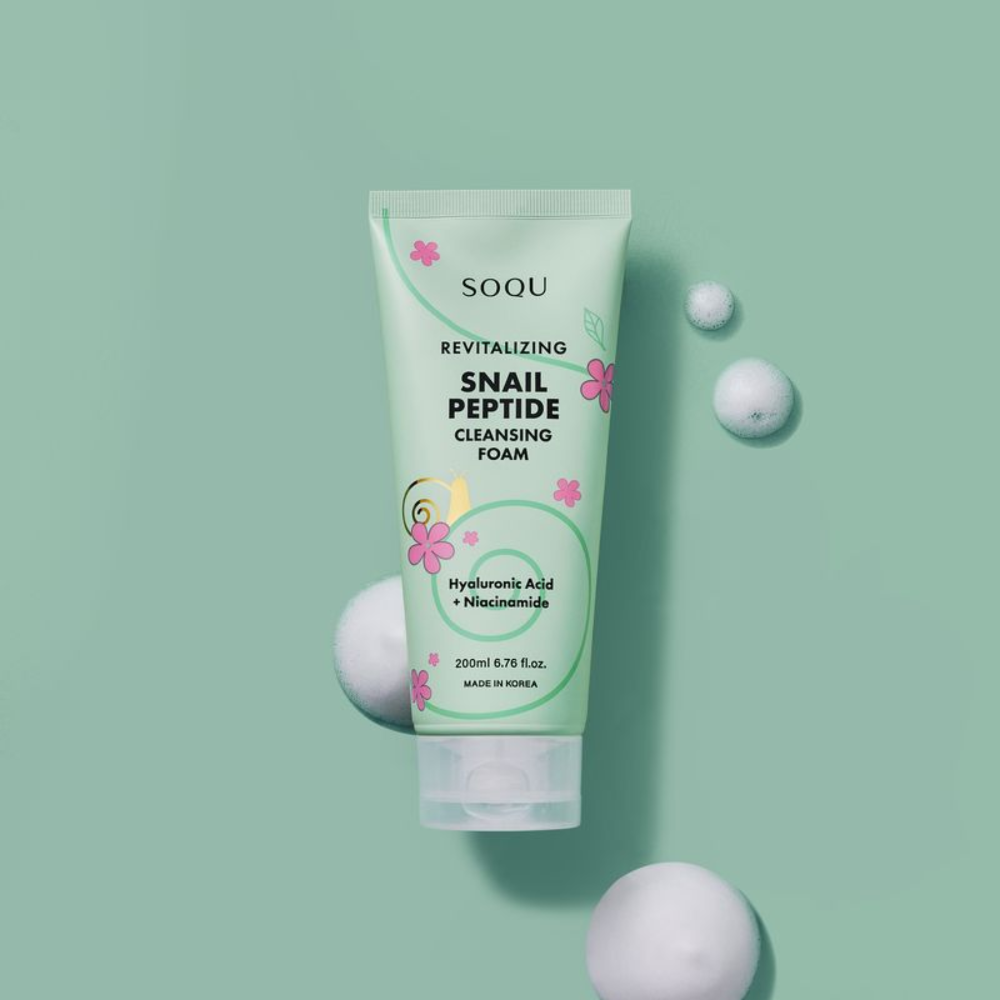 SOQU Revitalizing Snail Peptide Cleansing Foam