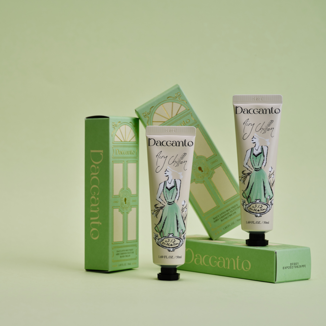 DACCANTO Airy Chiffon Texture Hand Cream – Moss Flower