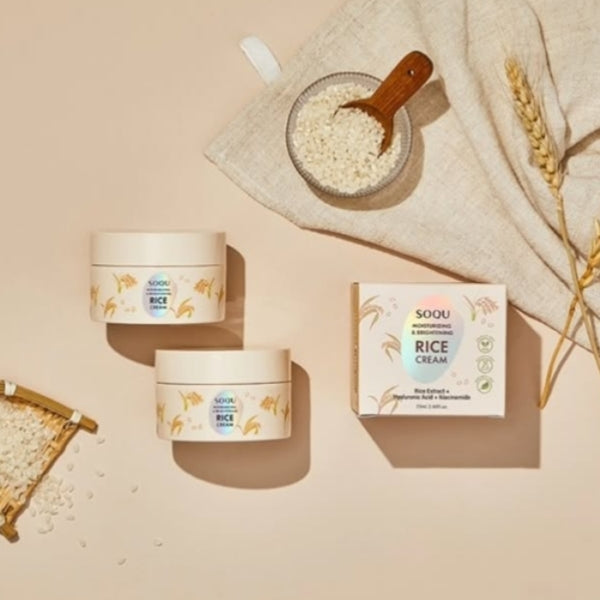 SOQU Moisturizing & Brightening Rice Cream