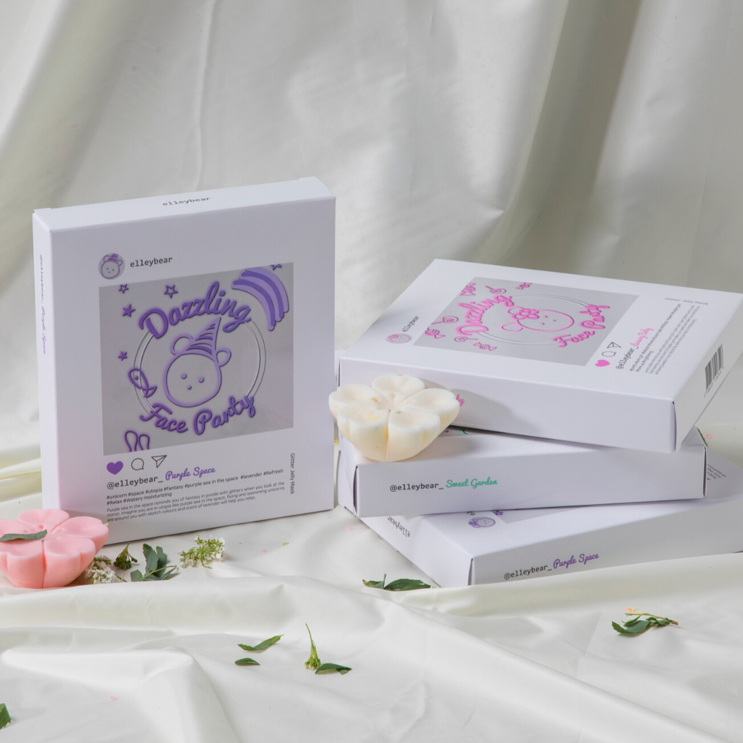 ELLEYBEAR Purple Space Facial Mask