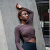 AIRIAL Front Twist Long Sleeve Top