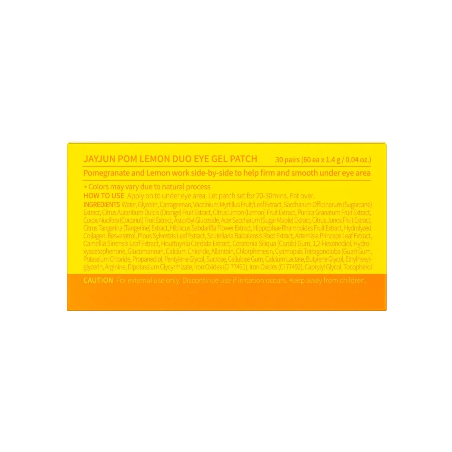 JAYJUN Pom Lemon Duo Eye Gel Patch